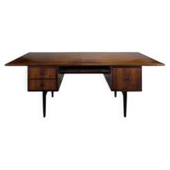 Bureau moderniste en bois exotique