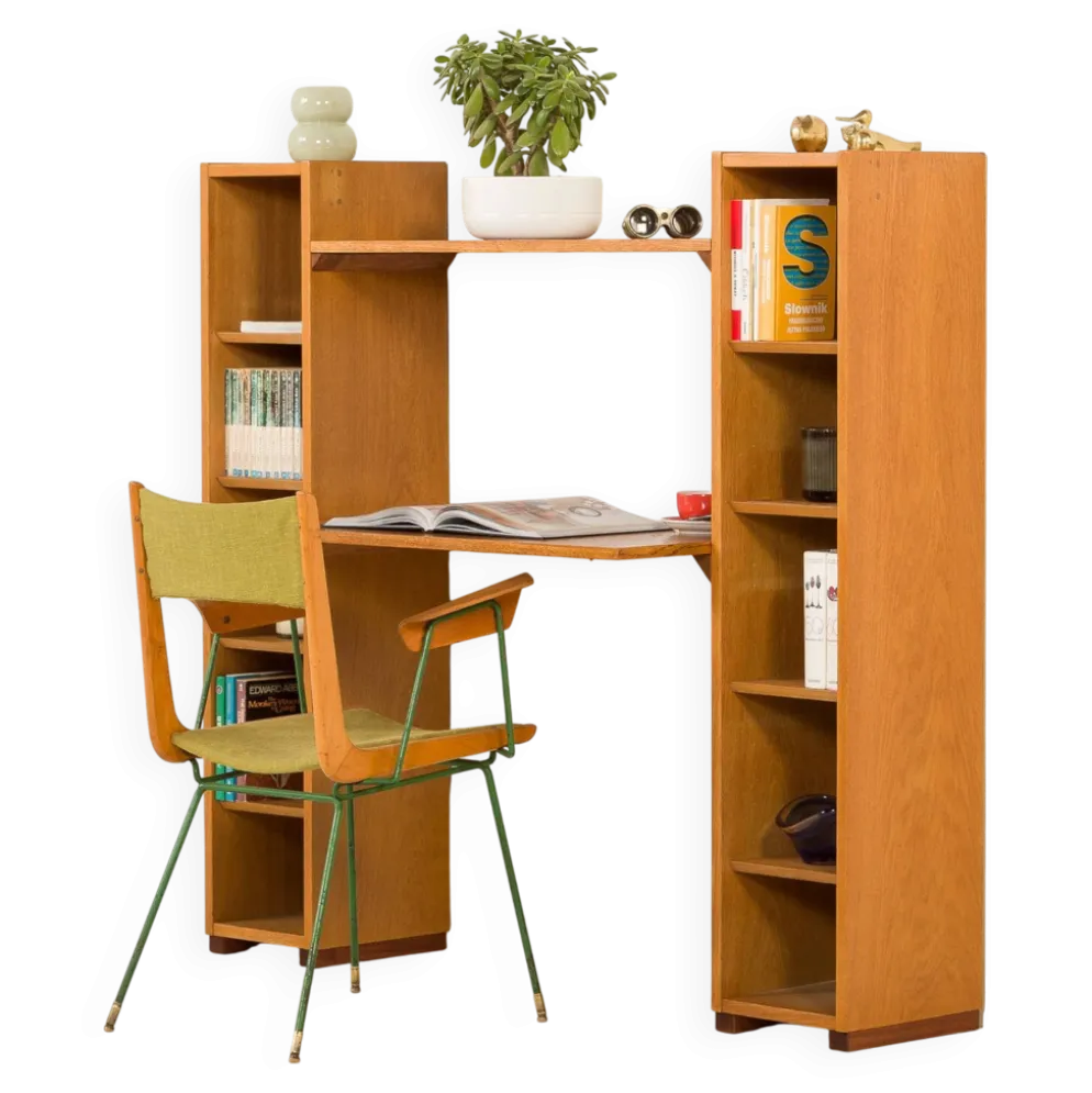 Bureau modulaire en chêne par Hundevad, Danemark, années 1970