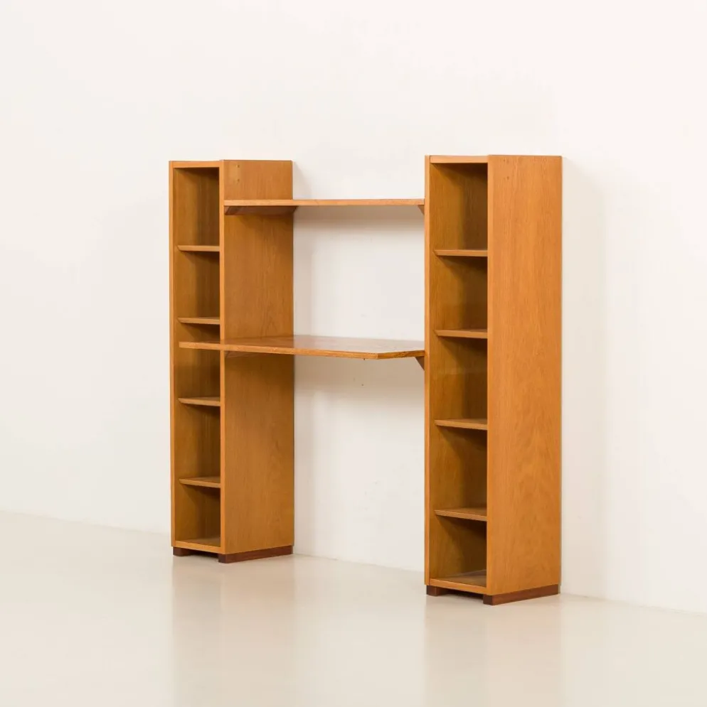 Bureau modulaire en chêne par Hundevad, Danemark, années 1970
