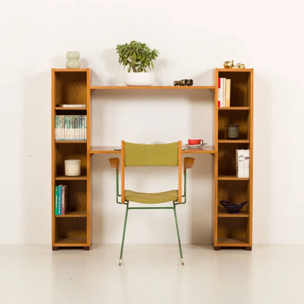 Bureau modulaire en chêne par Hundevad, Danemark, années 1970