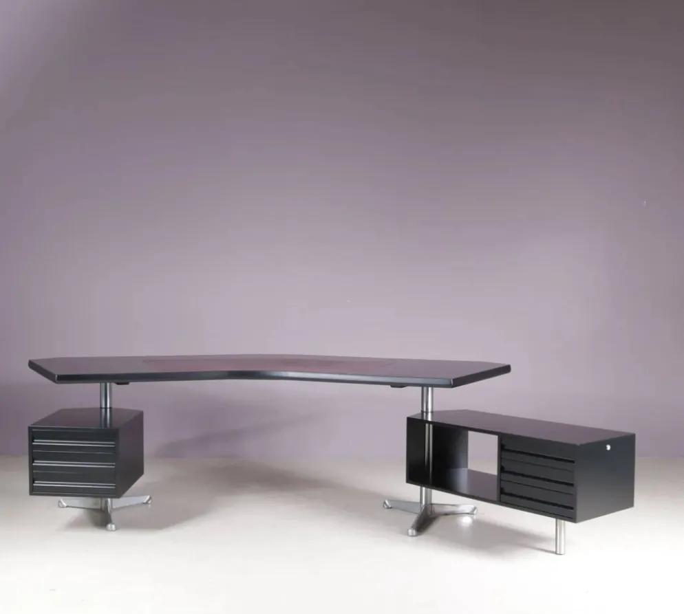 Bureau Osvaldo Borsani des années 1950 pour Tecno Milano, Italie