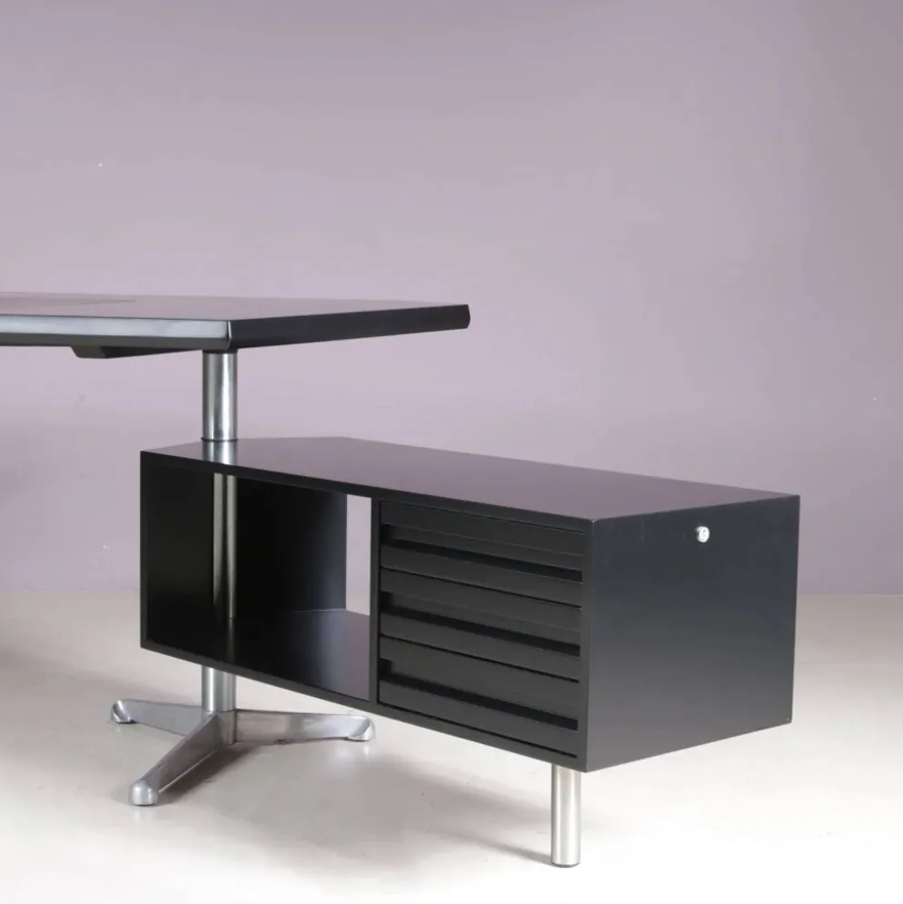 Bureau Osvaldo Borsani des années 1950 pour Tecno Milano, Italie
