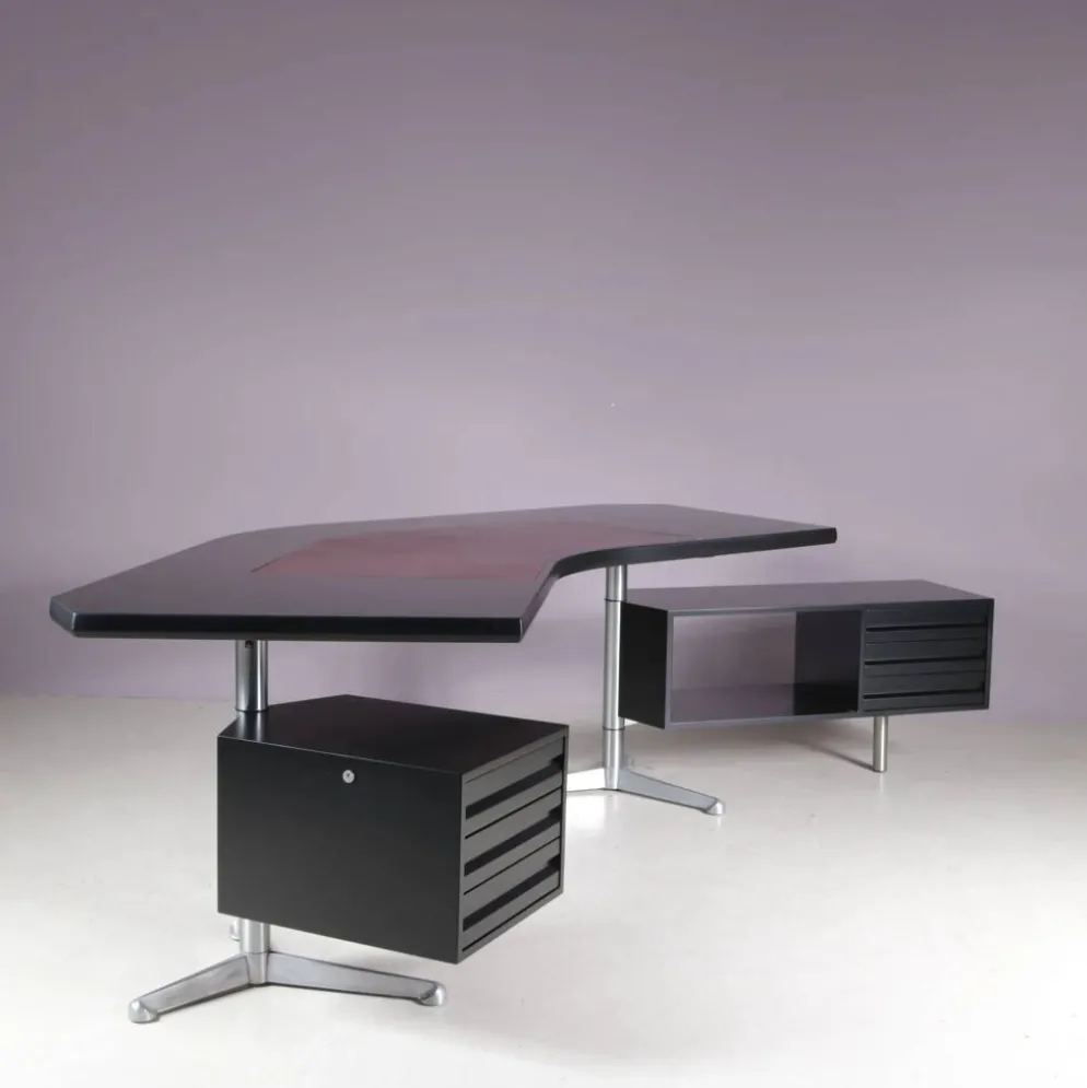 Bureau Osvaldo Borsani des années 1950 pour Tecno Milano, Italie