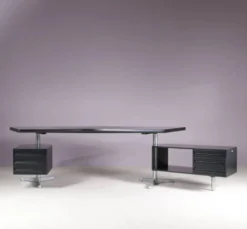Bureau Osvaldo Borsani des années 1950 pour Tecno Milano, Italie