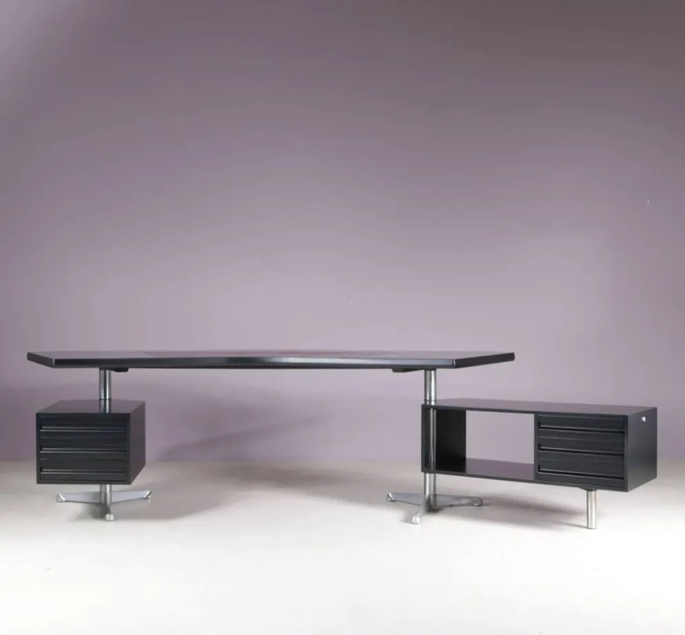 Bureau Osvaldo Borsani des années 1950 pour Tecno Milano, Italie