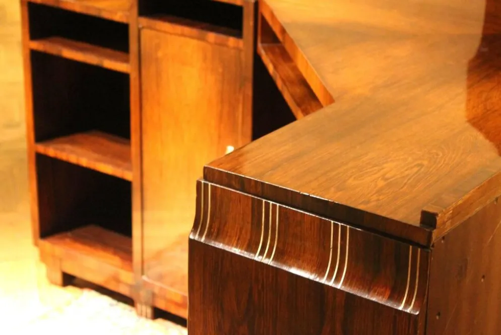 Bureau ou coiffeuse en placage Art Déco, années 1920