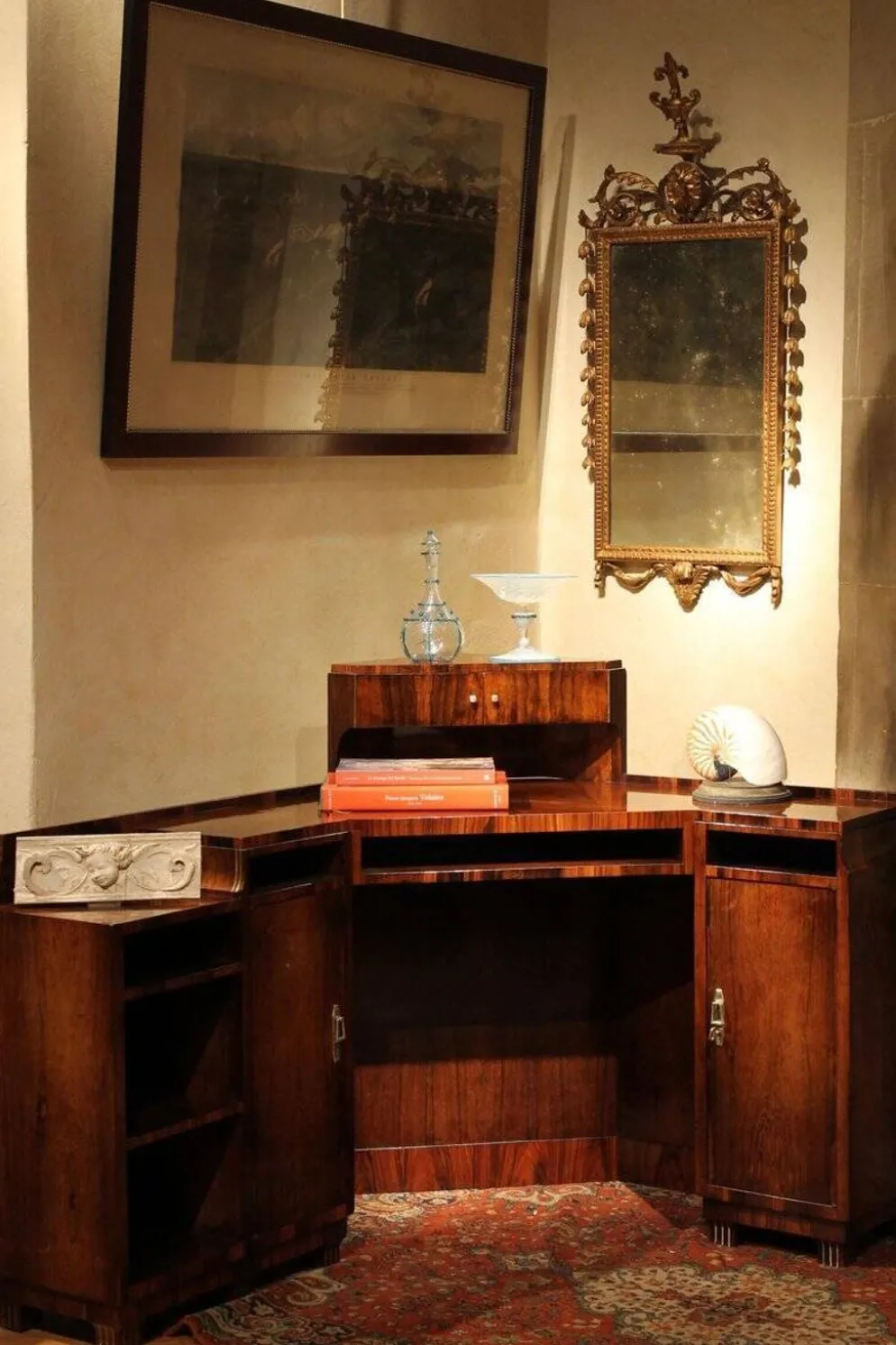 Bureau ou coiffeuse en placage Art Déco, années 1920