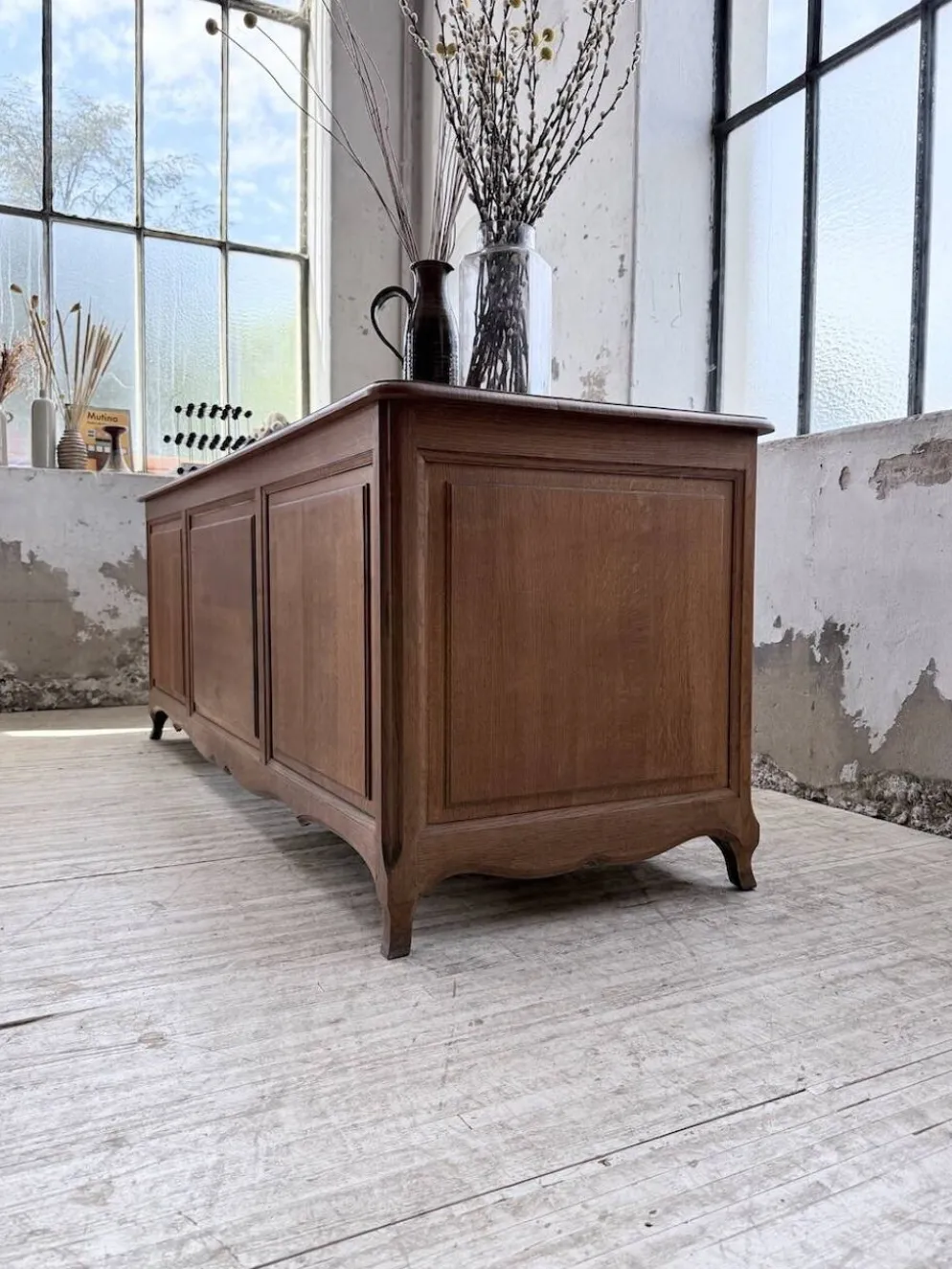 Bureau ou comptoir en chêne 1960