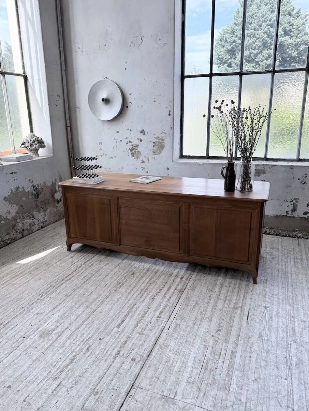 Bureau ou comptoir en chêne 1960