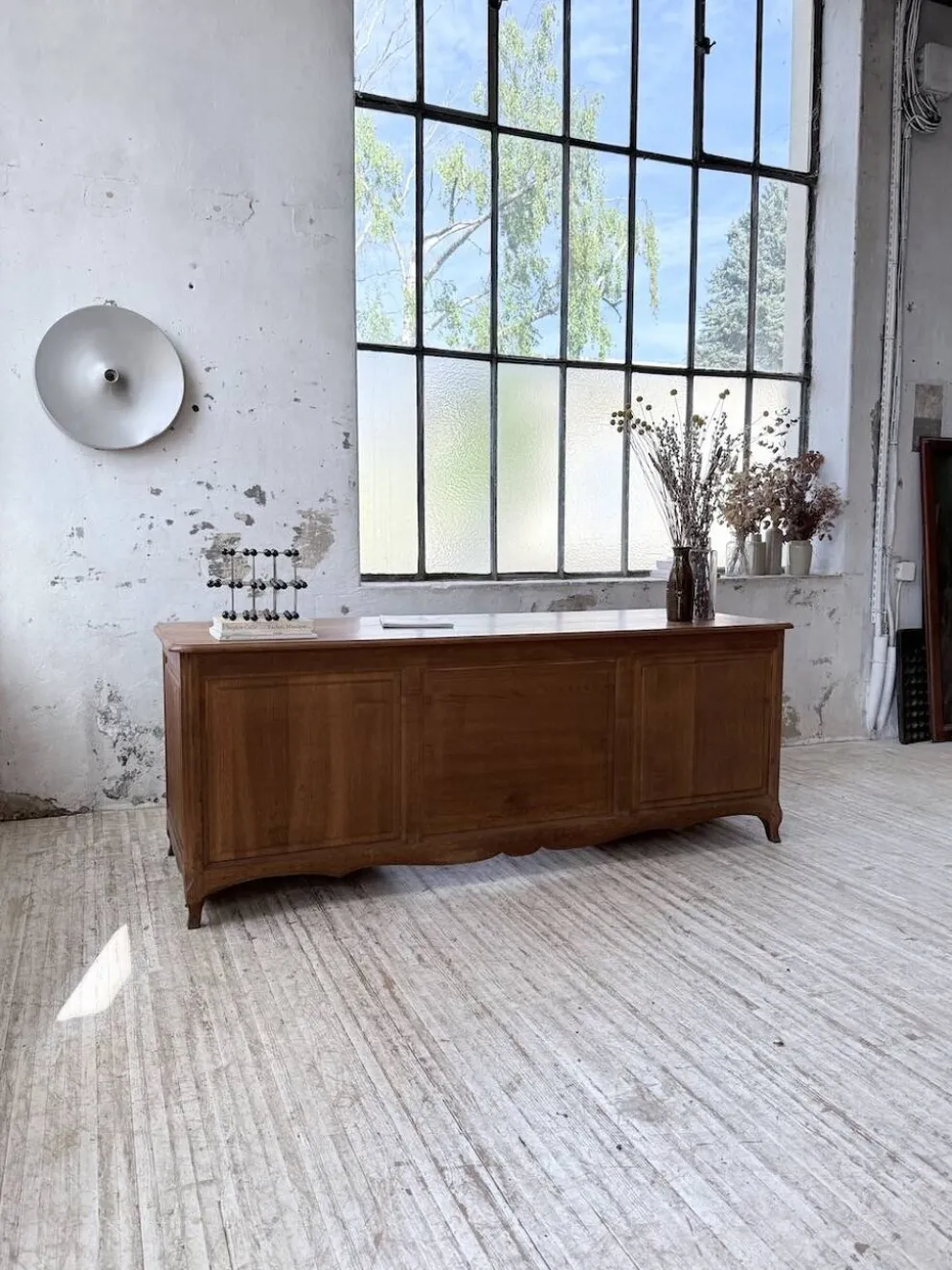 Bureau ou comptoir en chêne 1960