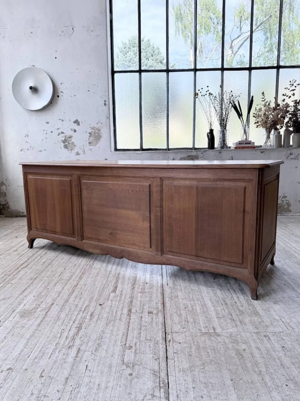 Bureau ou comptoir en chêne 1960