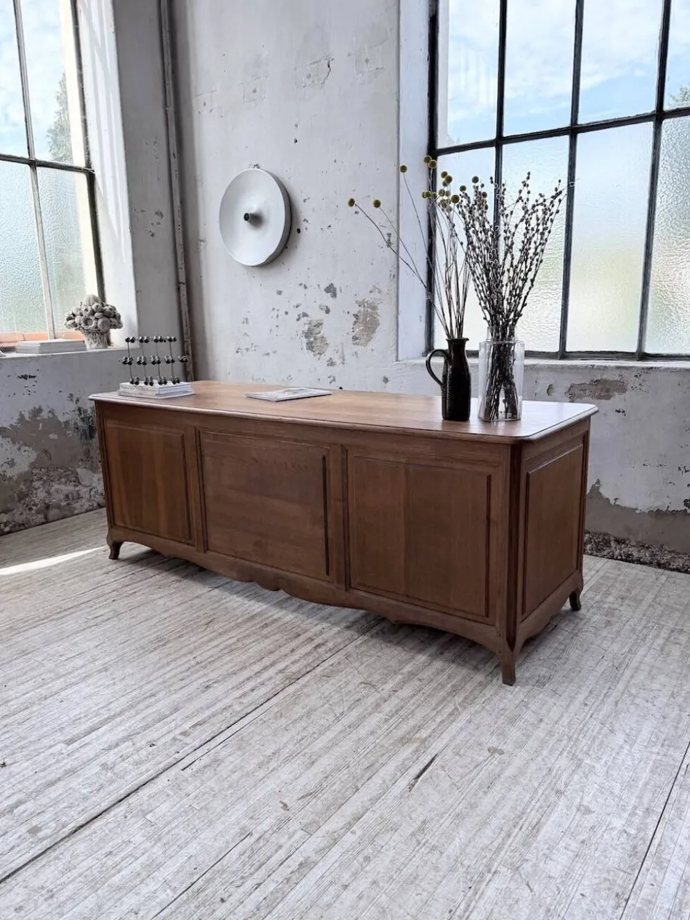 Bureau ou comptoir en chêne 1960