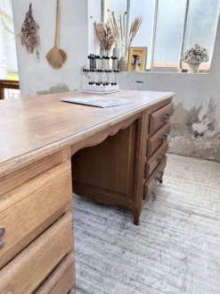 Bureau ou comptoir en chêne 1960