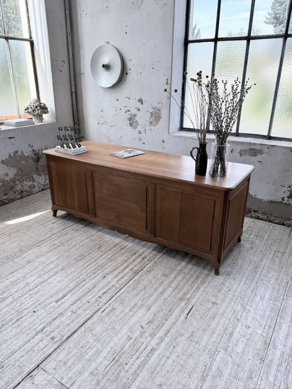 Bureau ou comptoir en chêne 1960
