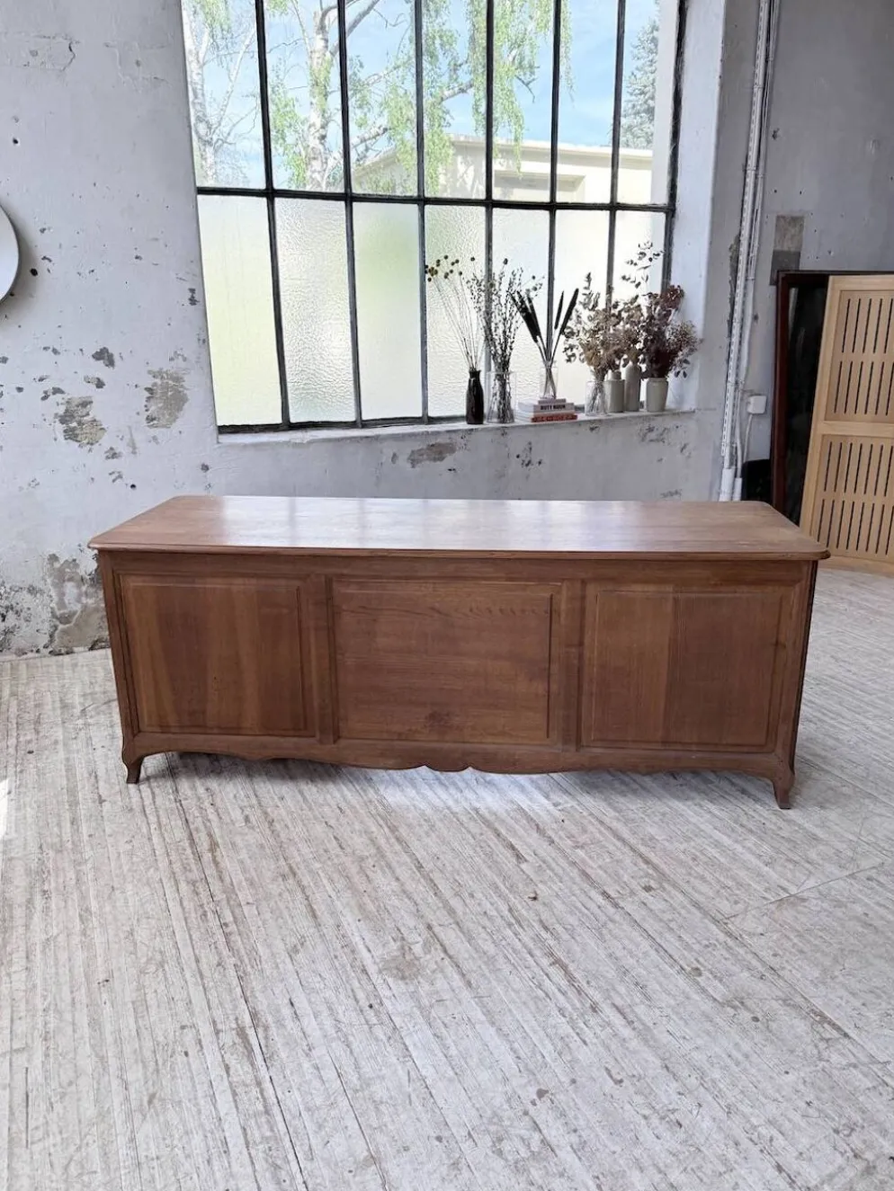 Bureau ou comptoir en chêne 1960