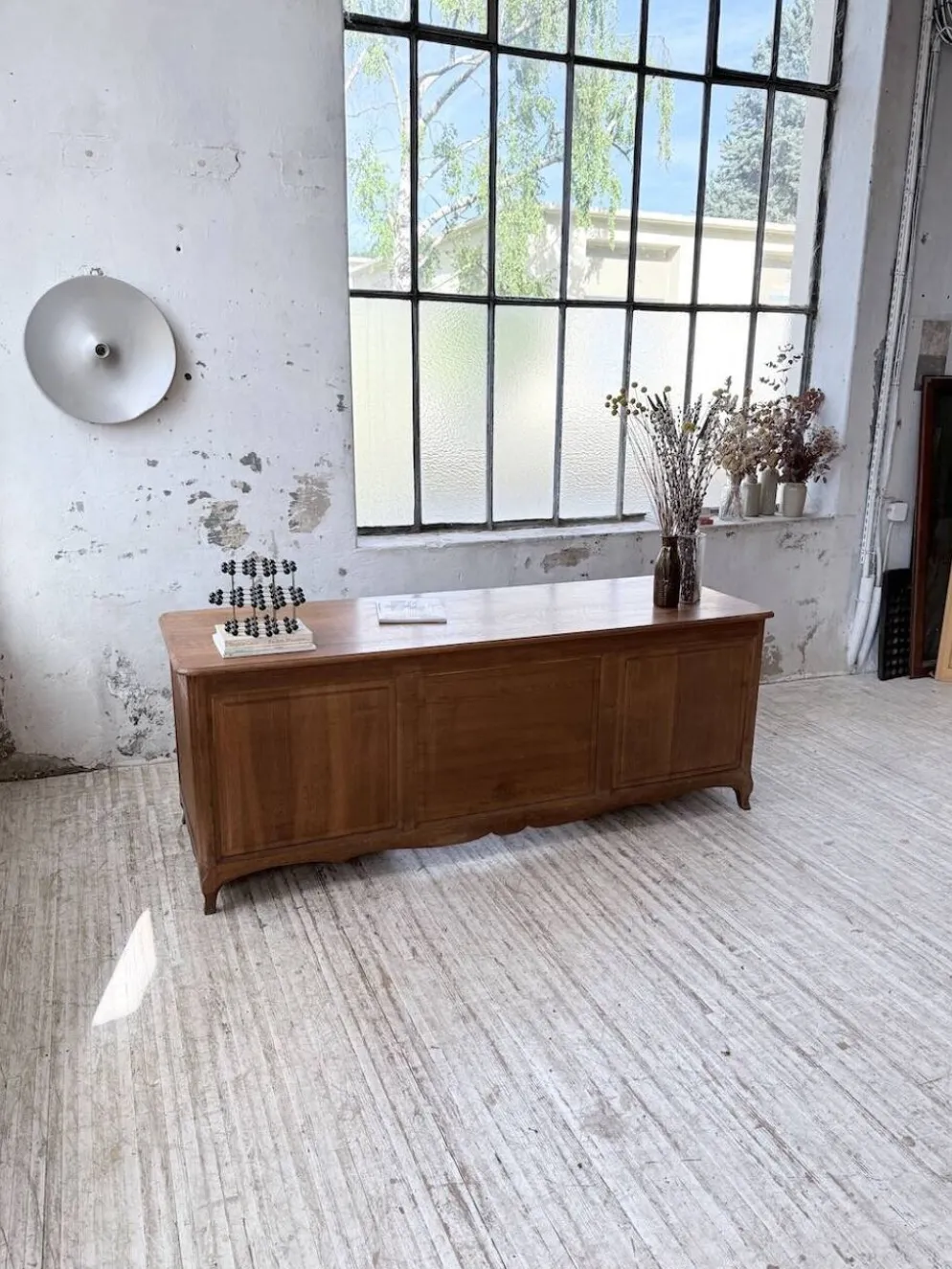 Bureau ou comptoir en chêne 1960