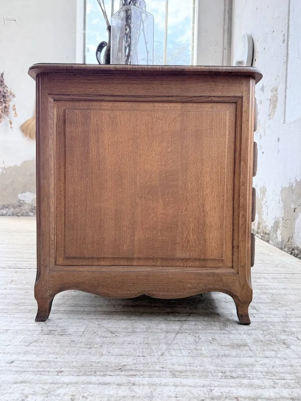 Bureau ou comptoir en chêne 1960