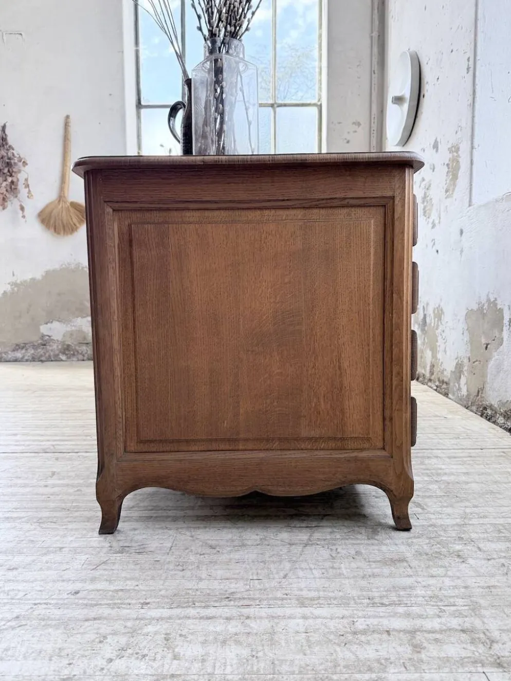 Bureau ou comptoir en chêne 1960