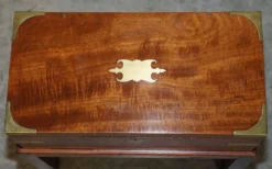 Bureau à pente militaire d'époque victorienne en bois dur