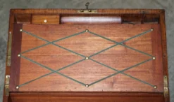Bureau à pente militaire d'époque victorienne en bois dur