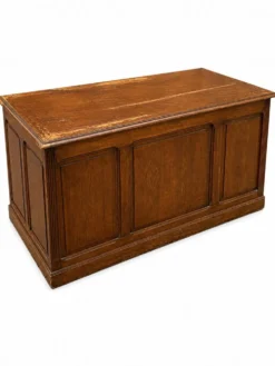 Bureau à piédestal en Chêne à caisson