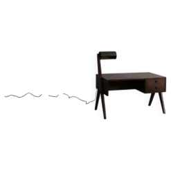 Bureau Pierre Jeanneret avec lampe intégrée, Chandigarh, années 1950