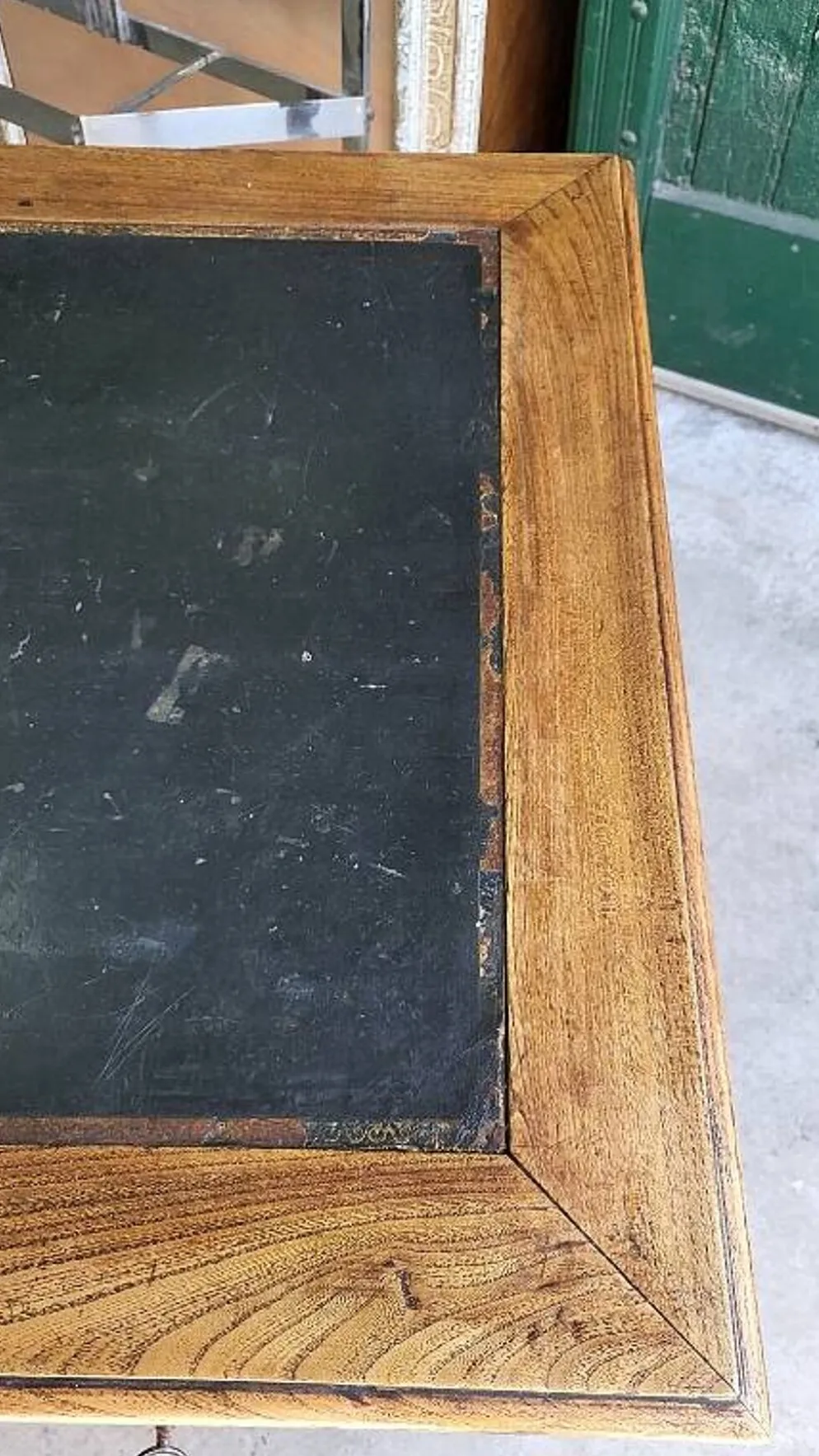 Bureau plat a 3 tiroirs louis philippe du xix ème siecle