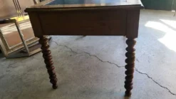 Bureau plat a 3 tiroirs louis philippe du xix ème siecle