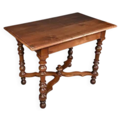 Bureau Plat en Noyer, style Louis Philippe – Fin XIXe