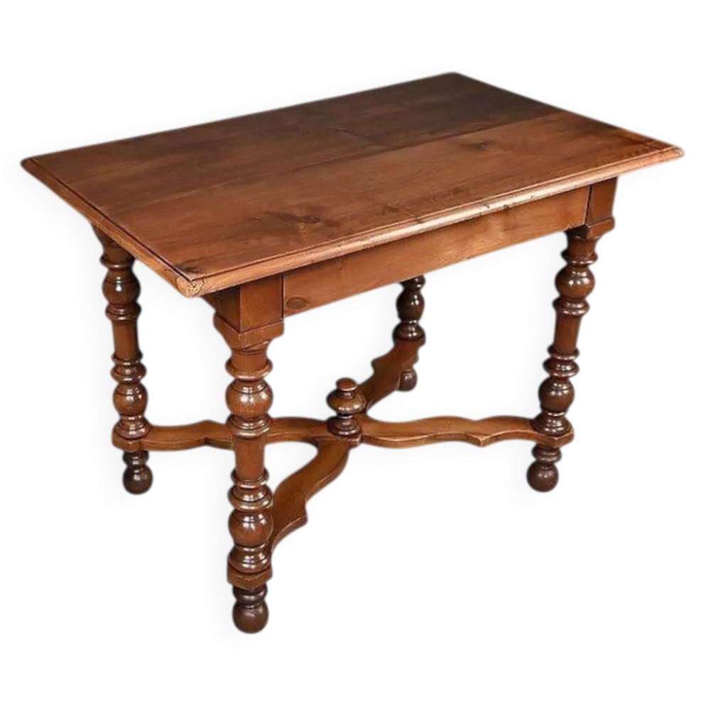 Bureau Plat en Noyer, style Louis Philippe – Fin XIXe