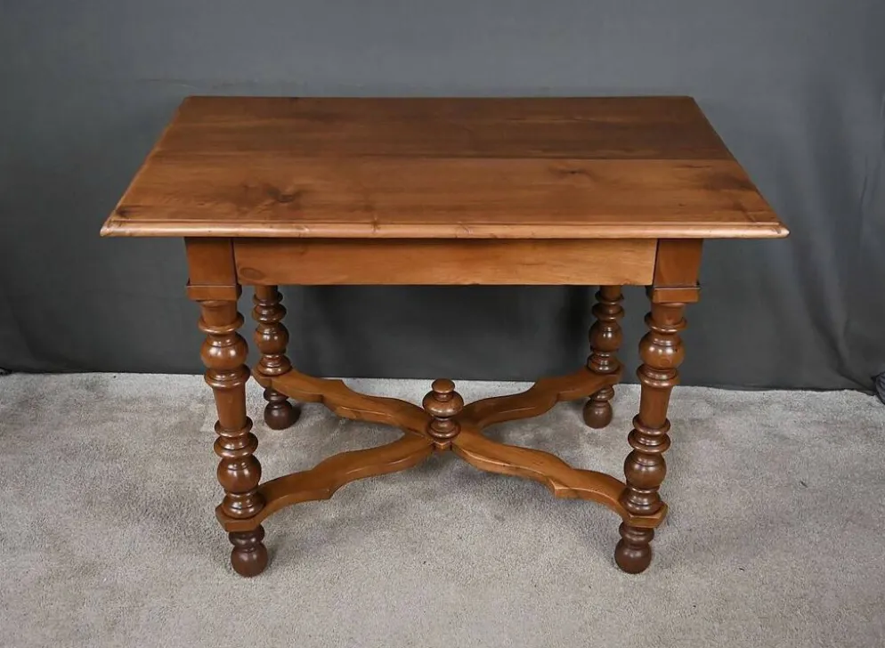 Bureau Plat en Noyer, style Louis Philippe – Fin XIXe