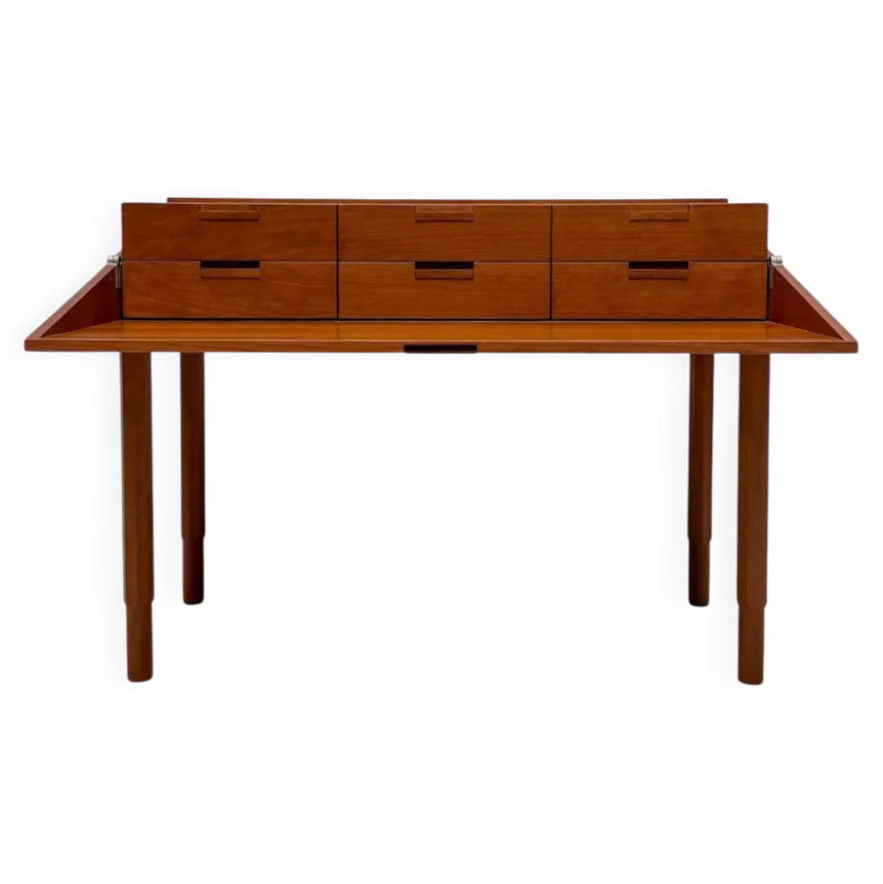 Bureau postmoderne par Antonio Citterio pour B&B Italia en bois de cerisier, années 1980