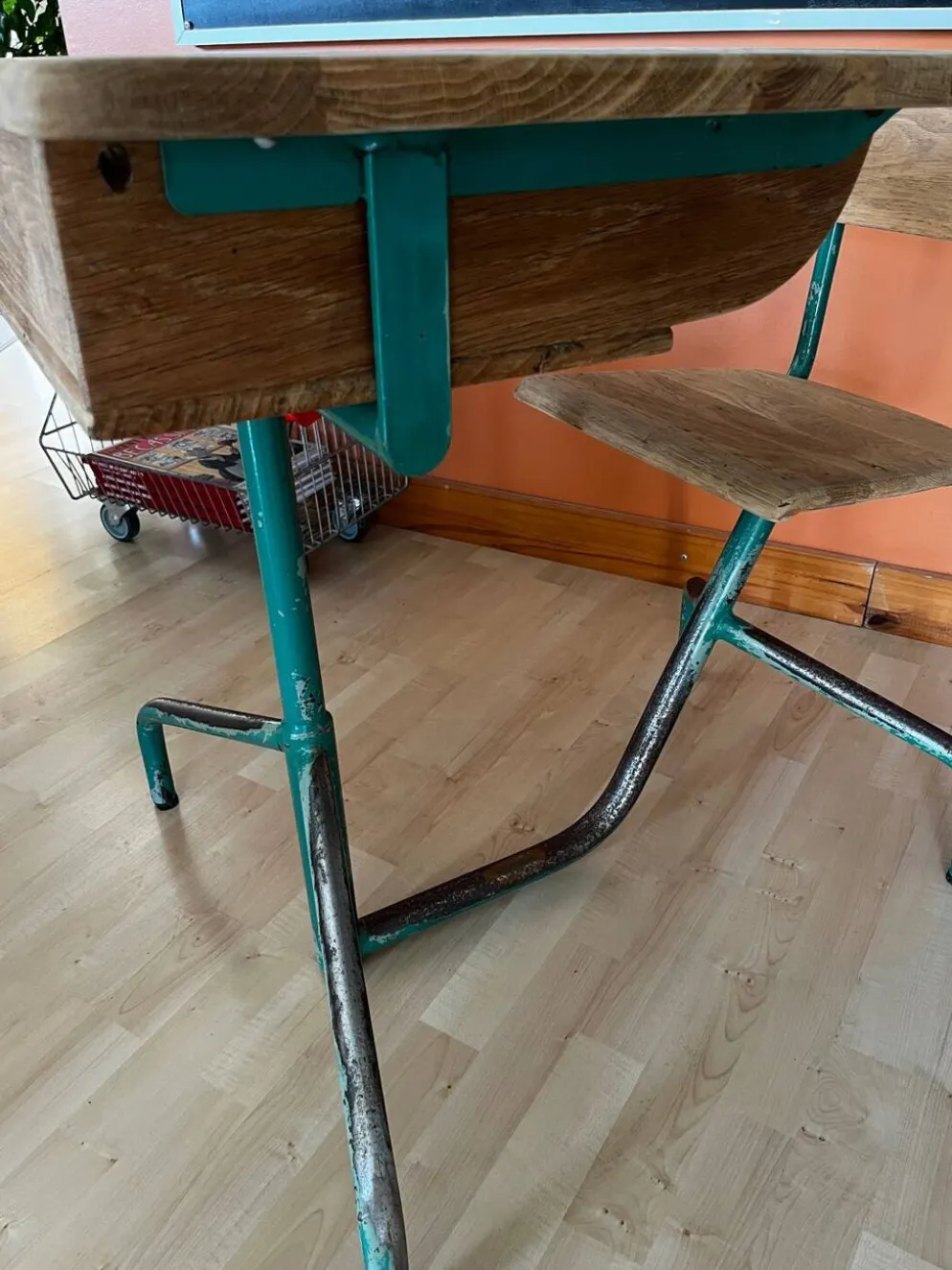 Bureau pupitre d’école années 50