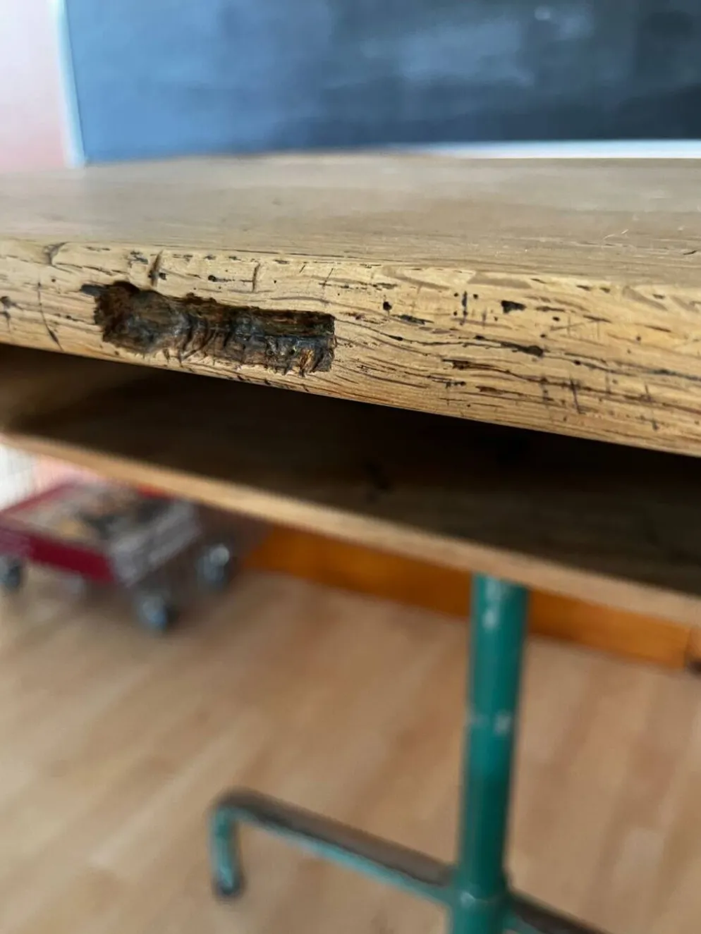 Bureau pupitre d’école années 50