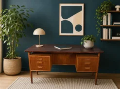 Bureau scandinave de direction double face plateau flottant longueur 1