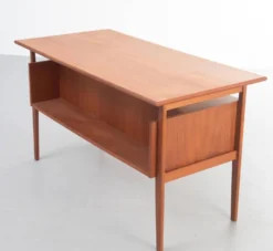 Bureau scandinave double face en teck de Gunnar Nielsen