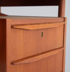 Bureau scandinave double face en teck de Gunnar Nielsen