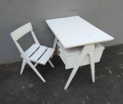 bureau scandinave pieds compas pour enfant