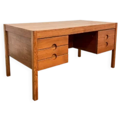 Bureau scandinave vintage en teck attribué à Christian Linneberg