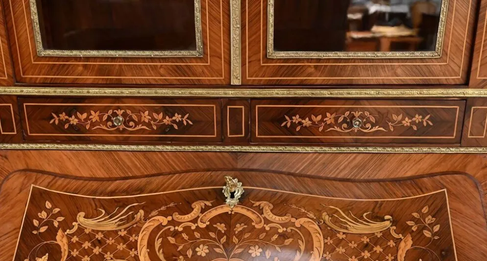 Bureau scriban en palissandre, époque Napoléon III – 2ème partie XIXe