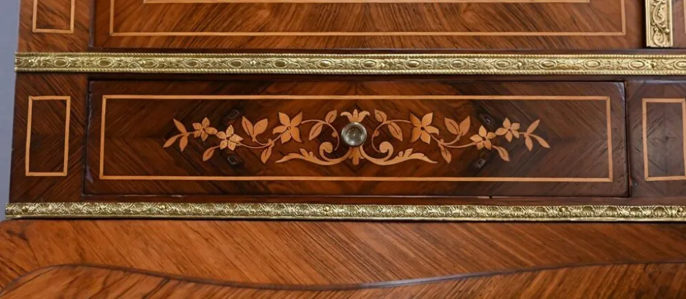 Bureau scriban en palissandre, époque Napoléon III – 2ème partie XIXe