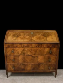 Bureau scriban époque Louis XVI en noyer