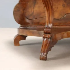 Bureau secrétaire ancien Louis-Philippe en noyer, 5 tiroirs, XIXe siècle
