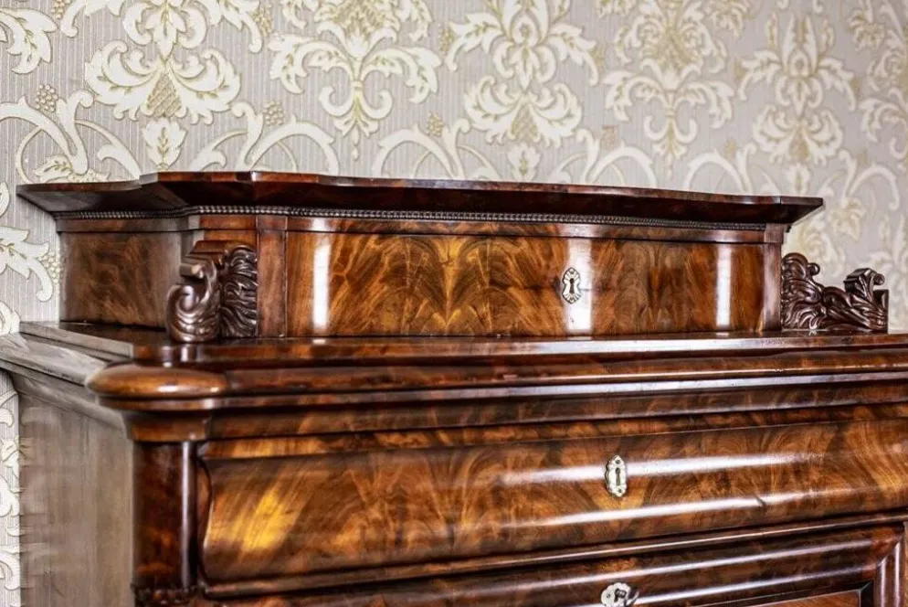 Bureau secrétaire antique Louis Philippe, 1850