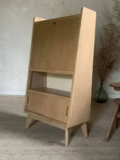 Bureau secrétaire bibliothèque vintage pyramidale