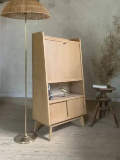 Bureau secrétaire bibliothèque vintage pyramidale