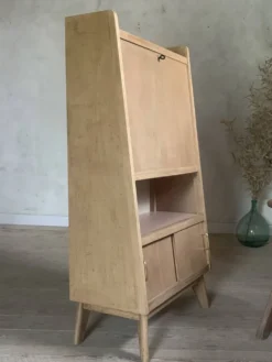 Bureau secrétaire bibliothèque vintage pyramidale
