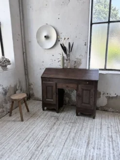 Bureau secrétaire chêne art populaire XIXème
