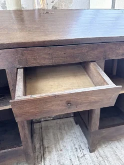 Bureau secrétaire chêne art populaire XIXème
