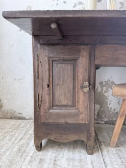 Bureau secrétaire chêne art populaire XIXème